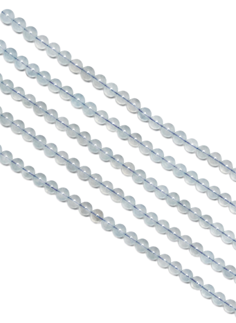 Aquamarine Round Beads Strand A 4-5mm