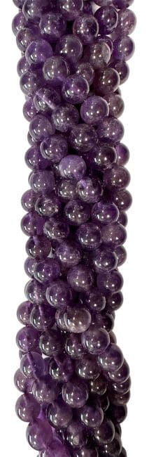 Amethyst Uruguay A beads 6mm on a 40cm thread