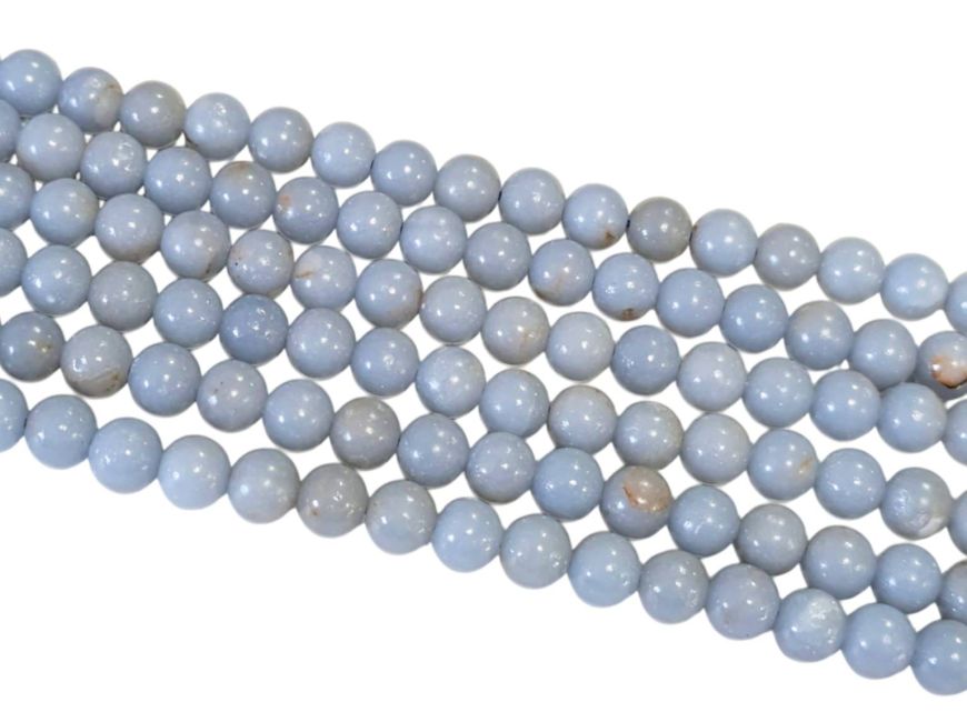 Angelite 6mm A pearls on string