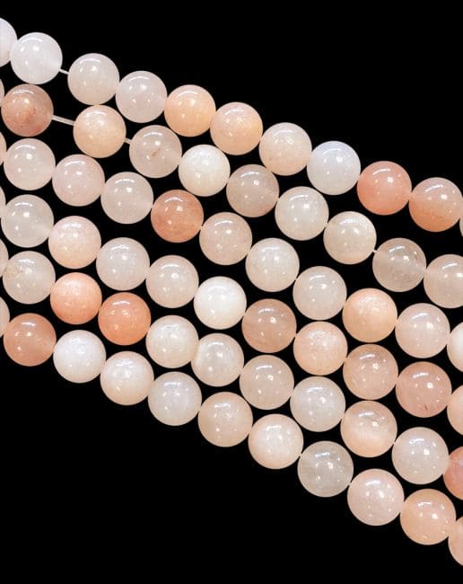 Peach Aventurine Beads 6mm on 40cm wire