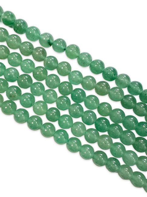 Green Aventurine 10mm pearls on string