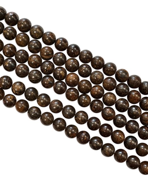 Bronzite A 6mm pearls on string