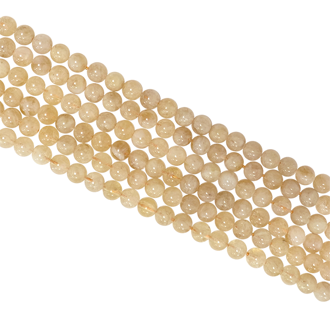 incense at Natural Citrine 6mm pearls on string