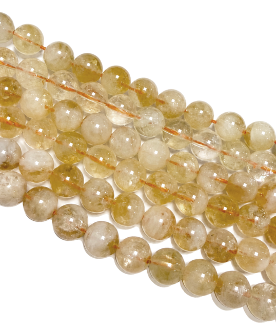 incense at Natural Citrine Round Beads Strand A 7.5-8.5mm