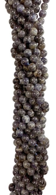 Cordierite Lolite 6mm pearls on string