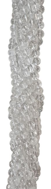 Rock crystal 10mm pearls on string