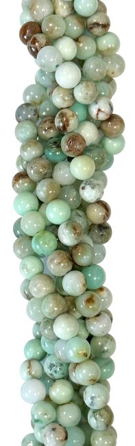 Chrysoprase A 6mm pearls on string
