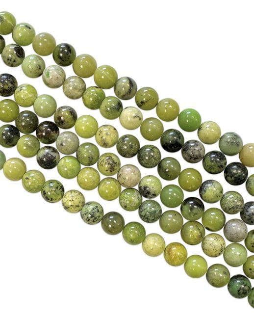 incense at Lemon Chrysoprase A 6mm pearls on string|gb