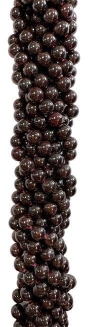 Red Garnet 10mm pearls on string