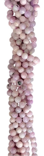 Kunzite AB 8mm pearls on string