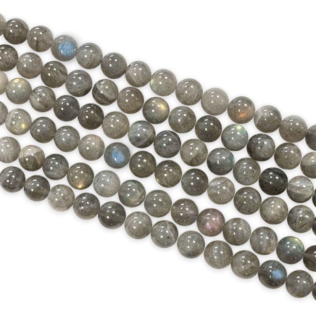 Labradorite AA beads 8-9mm on 40cm wire