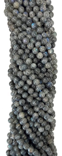 Dark Labradorite AA 8mm pearls on 40cm string