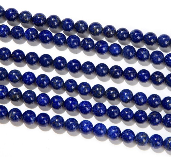Lapis Lazuli A 6mm pearls on string