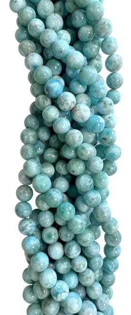 Larimar AA 7mm pearls on string