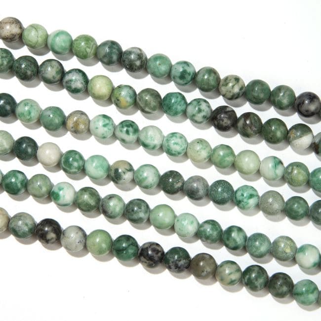 Serpentine A 6mm pearls on string