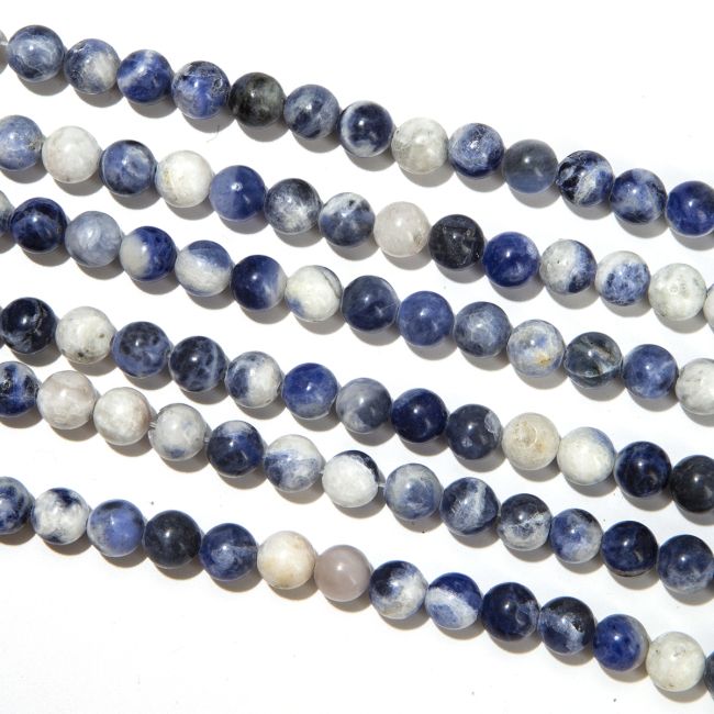 Sodalite beads 8mm on 40cm wire