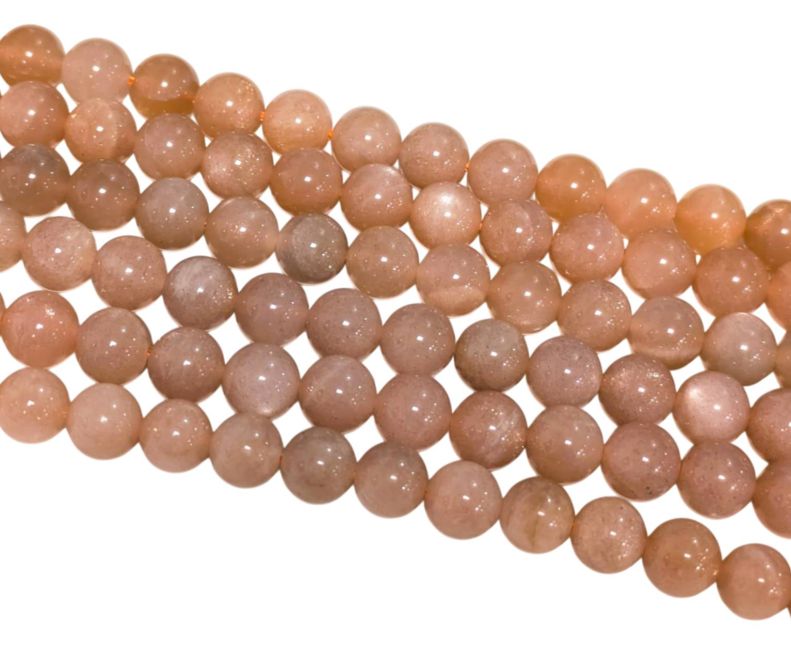 Sunstone A 8mm pearls on string