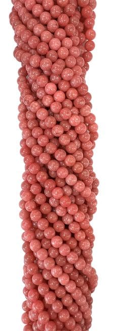 Thulite AA 6mm pearls on string