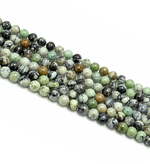 incense at Variscite A Round Beads on Strand 8-9mm