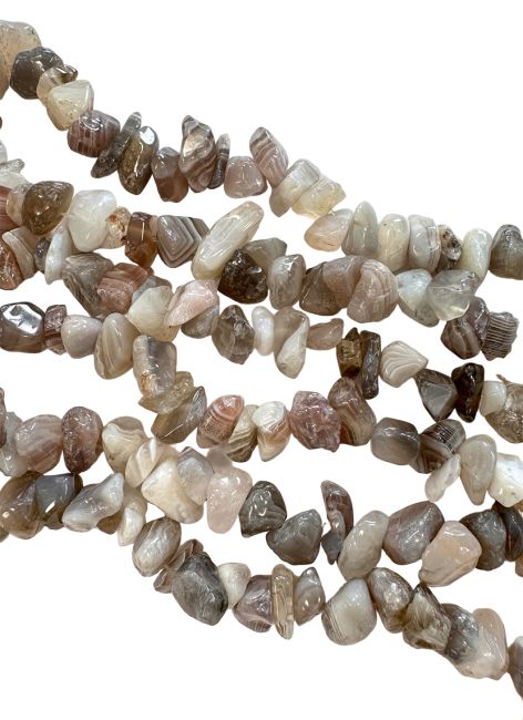 Botswana Agate Chips 3-8mm on a 80cm string