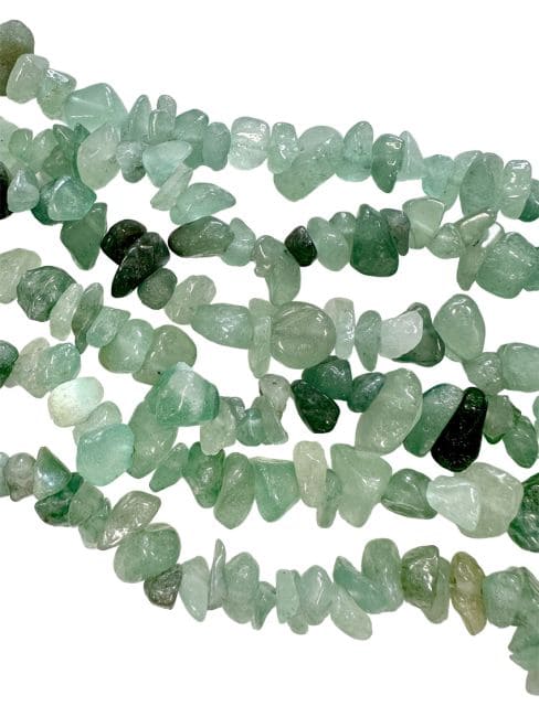 Green Aventurine Chips 5-8mm on a 80cm thread