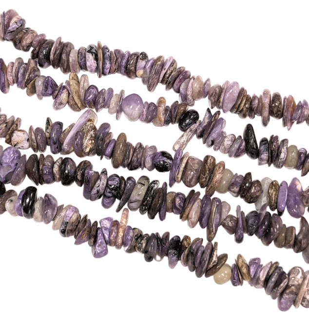 Charoite AA chips 5-8mm on 80cm wire