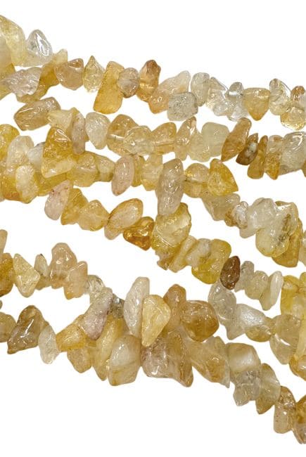 incense at Natural Citrine Chips 5-8mm on a 80cm thread