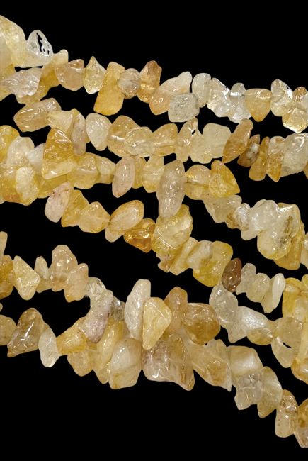 Natural Citrine Chips 5-8mm on a 80cm thread