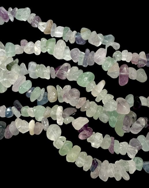 incense at Fluorite multicolored A chips 3-8mm on a 80cm thread|gb