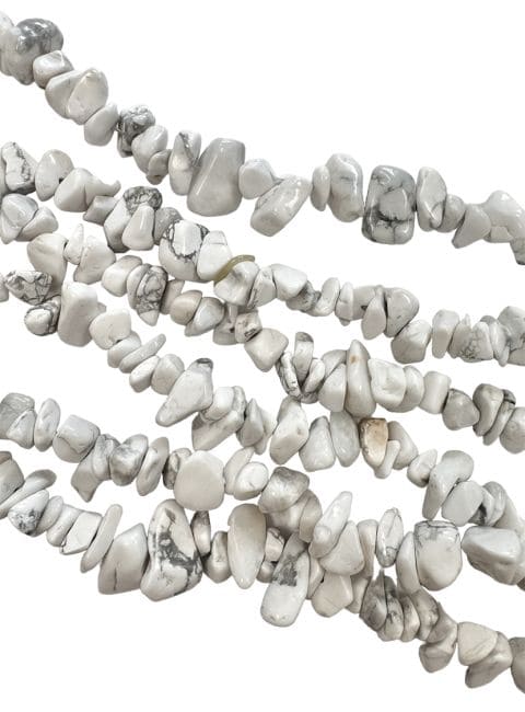 incense at Howlite A chips 3-8mm on 80cm thread