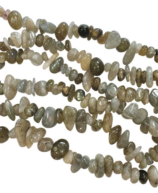 incense at Labradorite A chips 3-8mm on a 80cm thread
