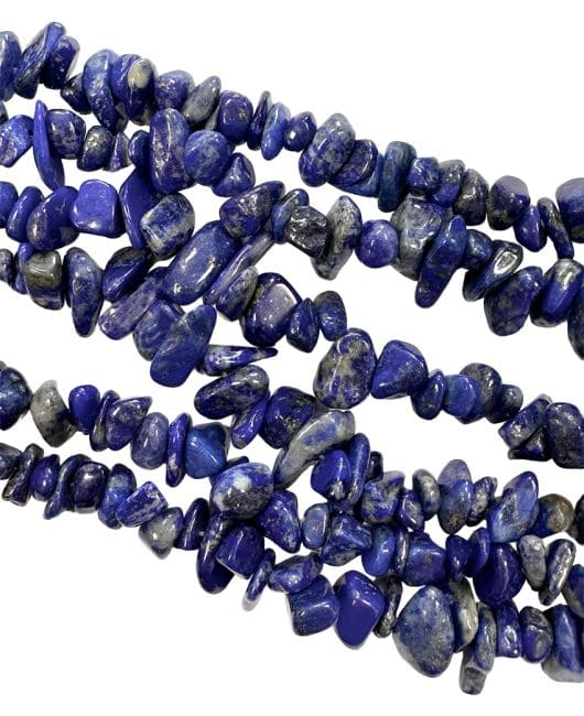 incense at Lapis Lazuli AA chips 5-8mm on 80cm thread