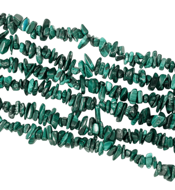 incense at Malachite B chips 5-8mm on a 80cm thread