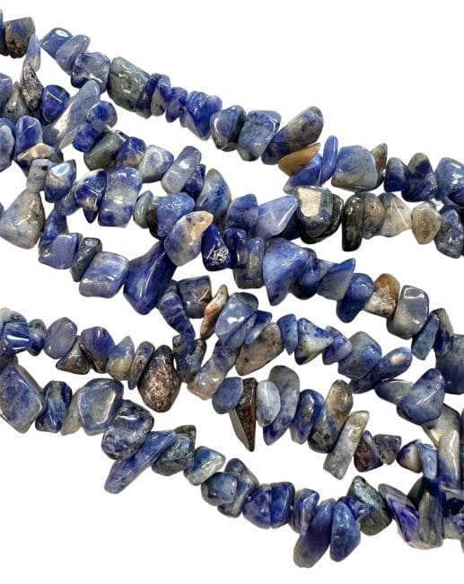 incense at Sodalite A chips 5-8mm on a 80cm thread