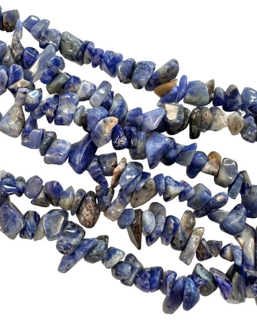 Sodalite A chips 5-8mm on a 80cm thread