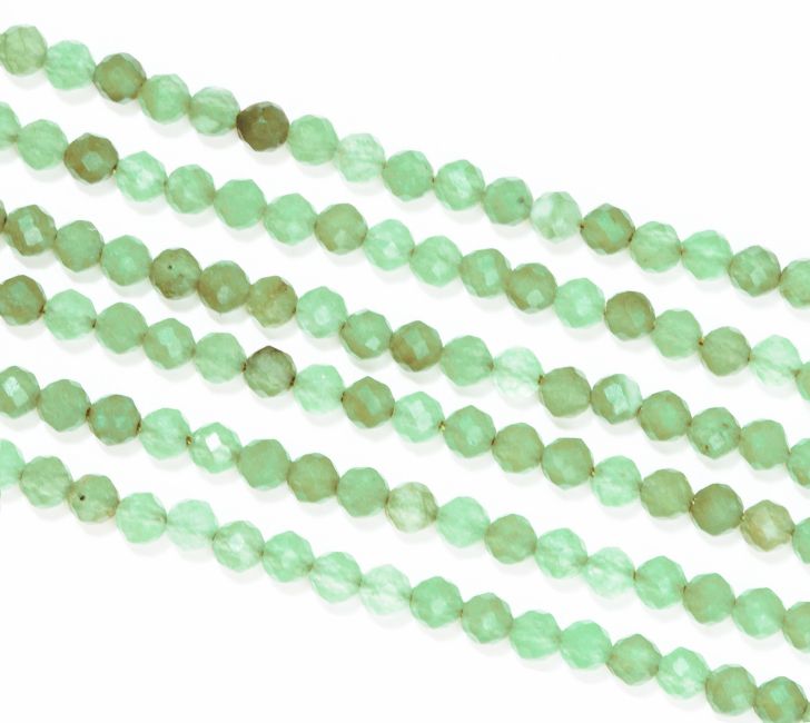 incense at Faceted Green Aventurine 3mm beads on 40cm wire