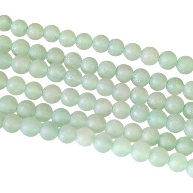 incense at Green Aventurine A matte beads 4mm on 40cm string