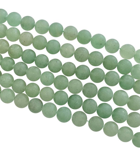 Green Aventurine A matt beads 6mm on a 40cm thread