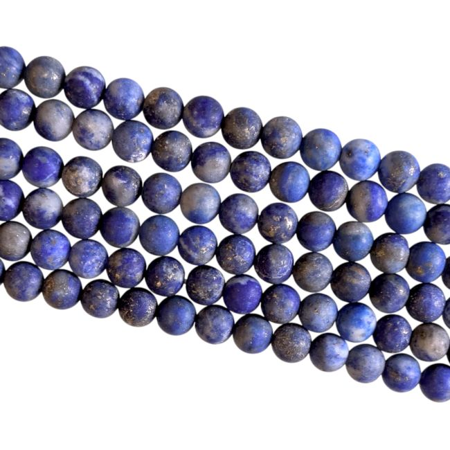 incense at Lapis Lazuli matte beads 4mm on 40cm wire