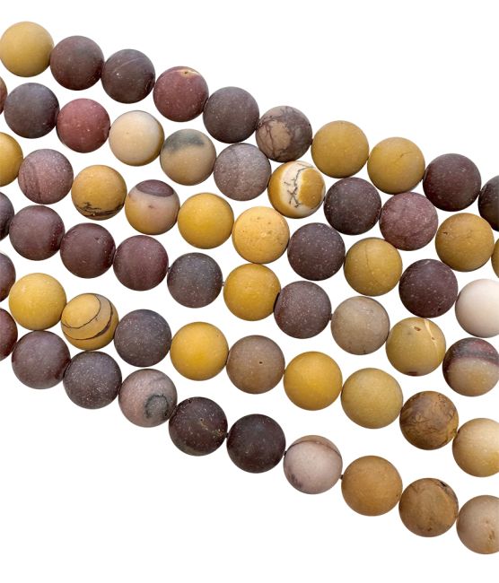 Jasper Mokaite A 6mm matte beads on a 40cm thread