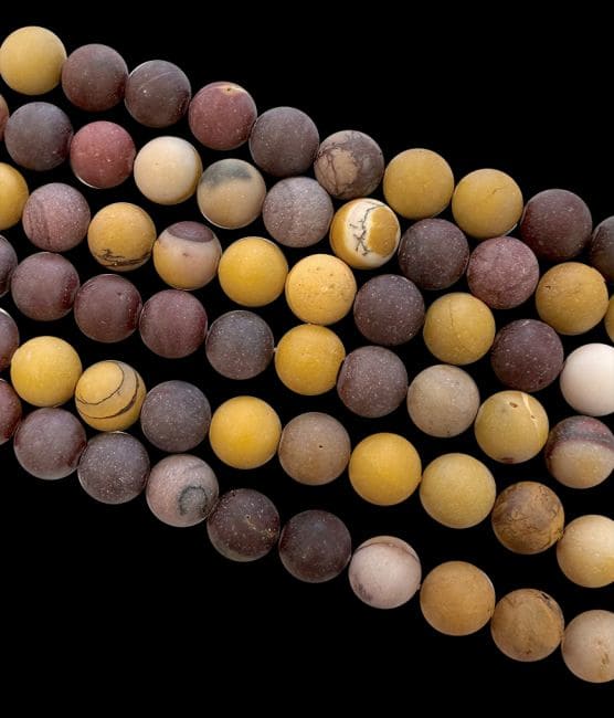 incense at Jasper Mokaite A 8mm matte beads on a 40cm thread|gb