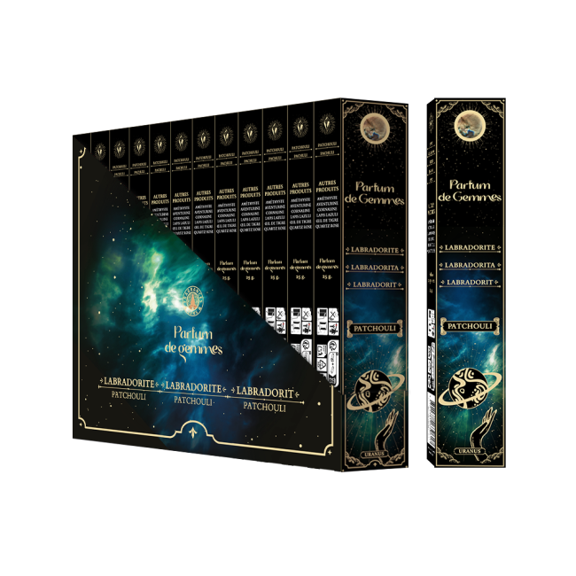 Parfum de Gemmes Patchouli & Labradorite Smudge Stick Incense 20g