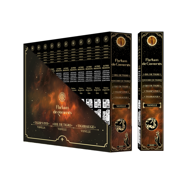 Parfum de Gemmes Vanilla & Tiger’s Eye Smudge Stick Incense 20g