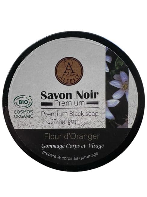 Cosmos Organic Black Soap Orange Blossom 250g