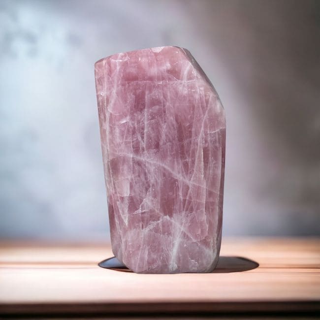 Polished Rose Quartz Block 1.490kg
