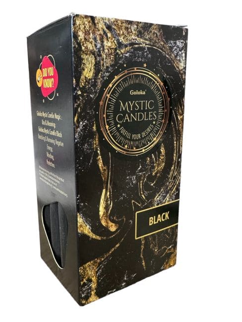 incense at Goloka Candles Tinted Mass Black 13cm 20pcs|gb