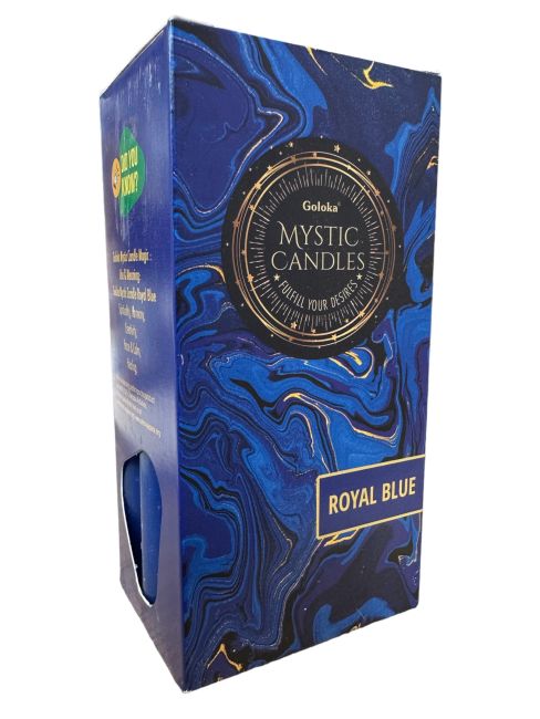 Goloka Candles Tinted Mass Royal Blue 13cm 20pcs
