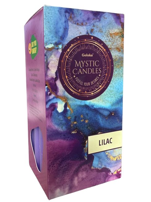 Goloka Candles Tinted Mass Lilac 13cm 20pcs