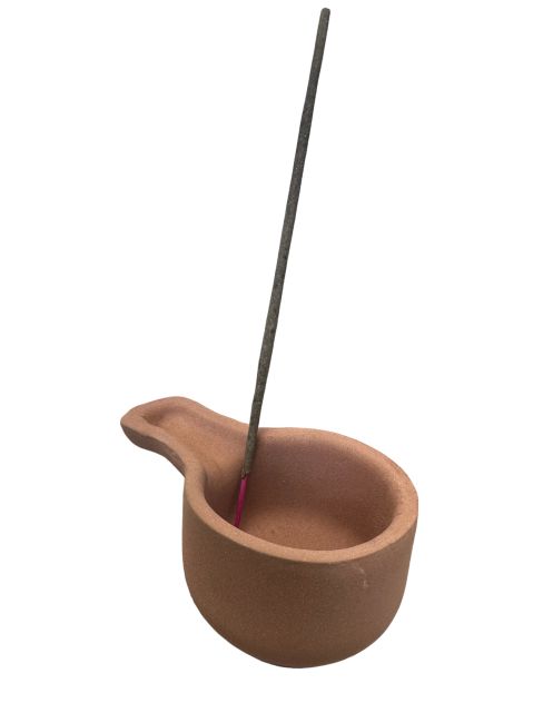 Brown terracotta burner Handmade