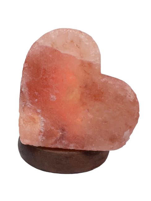 Himalayan salt lamp usb heart 10cm